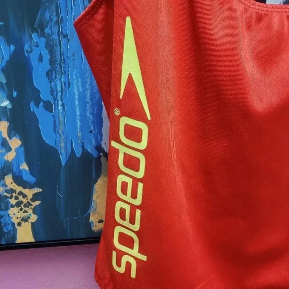 SPEEDO FOREVER 21 Red Cheeky One Piece Swimsuit - Picture 3 of 5